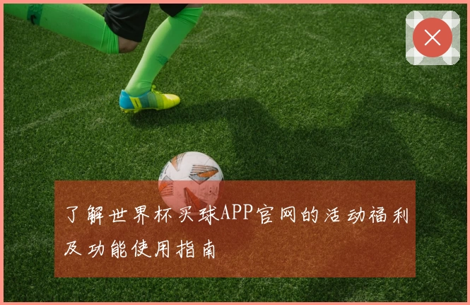 了解世界杯买球APP官网的活动福利及功能使用指南